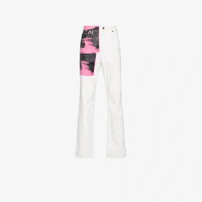 Shop Calvin Klein 205w39nyc X Andy Warhol Foundation Little Electric Chair Jeans In White