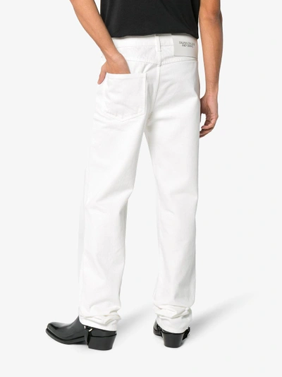 Shop Calvin Klein 205w39nyc X Andy Warhol Foundation Little Electric Chair Jeans In White