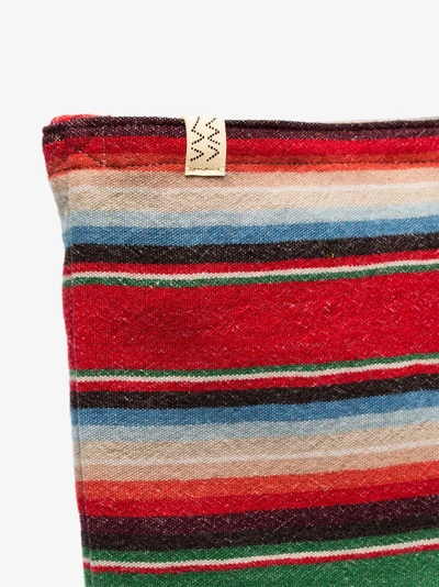 Shop Visvim Stripe Musette Bag In Multicolour