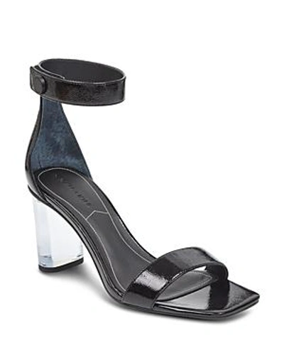 Shop Kendall + Kylie Kendall And Kylie Women's Lexx Patent Leather & Lucite High-heel Sandals In Black