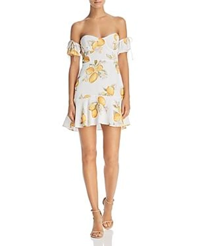 Shop For Love & Lemons Lemonade Off-the-shoulder Dress