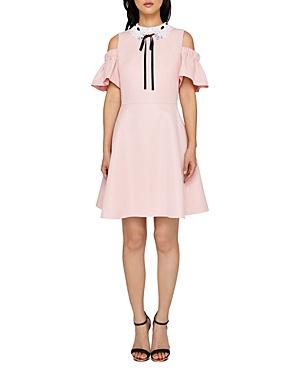 dusky pink skater dress