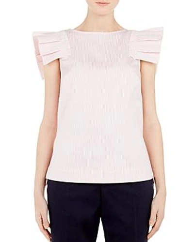 Shop Ted Baker Cottoned On Amella Striped Top In Dusky Pink