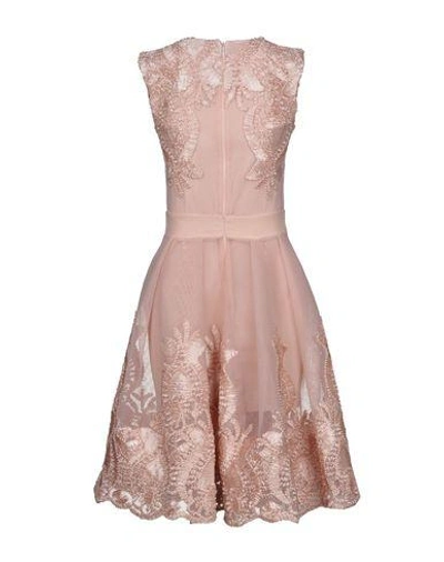 Shop Maje Knee-length Dresses In Pink