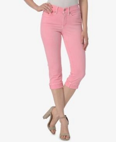 Shop Nydj Marilyn Cropped Tummy-control Jeans In Primrose