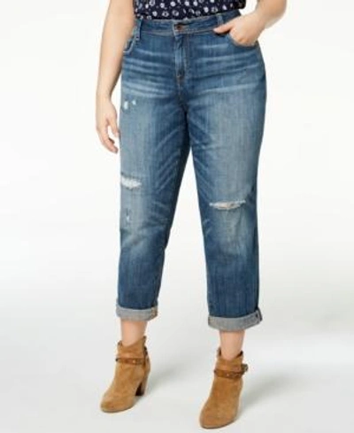 Shop Lucky Brand Trendy Plus Size Reese Boyfriend Jeans In Northridge