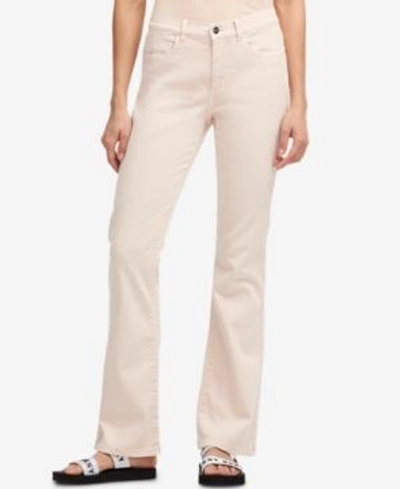 Shop Dkny Skinny Flared Jeans In Blush