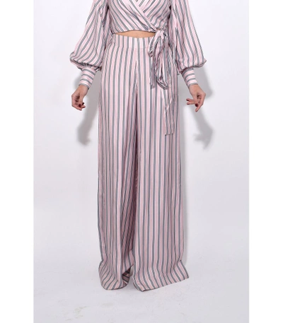 Shop Zimmermann Radiate Relaxed Pant In Musk Multi Stripe