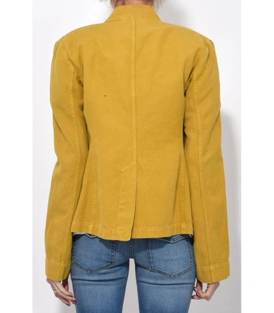 Shop Nili Lotan Cambre Jacket In Mustard
