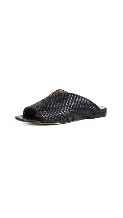 Shop An Hour And A Shower Sumac Slides In Black Weave