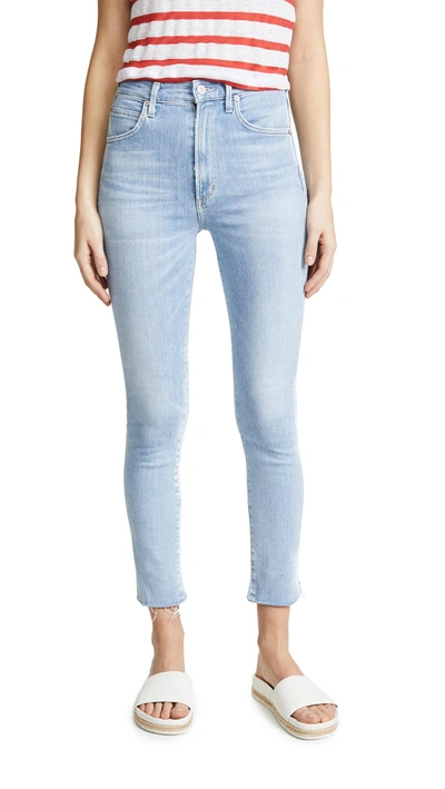 Shop Citizens Of Humanity Chrissy Ankle High Rise Jeans In Hillside