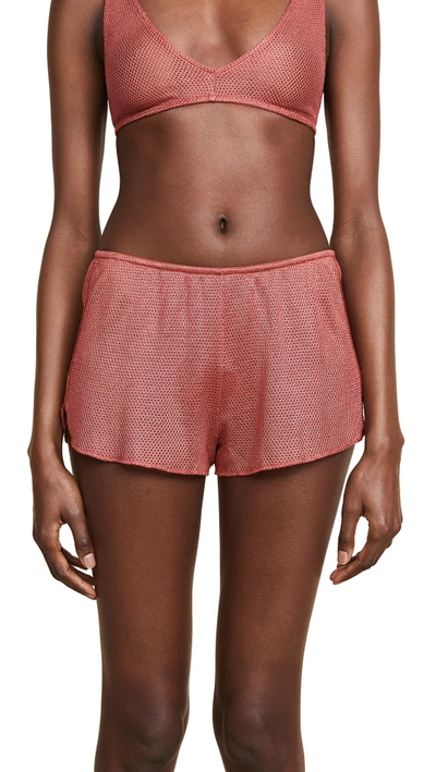 Shop Only Hearts Billie Gym Shorts In Red Clay