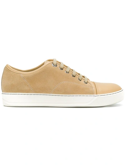 Shop Lanvin Toe-capped Sneakers