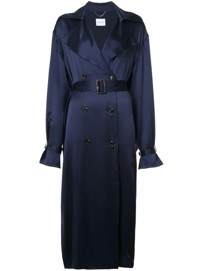 long belted trench coat