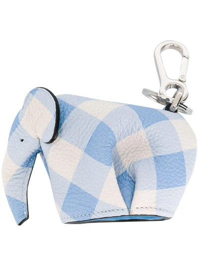Shop Loewe Elephant Bag Charm - Blue