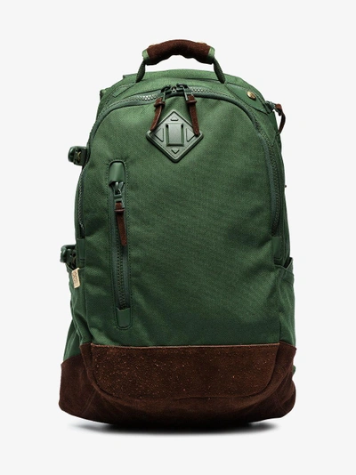 Shop Visvim Green And Brown Cordura 20l Suede Backpack