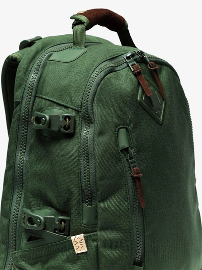 Shop Visvim Green And Brown Cordura 20l Suede Backpack