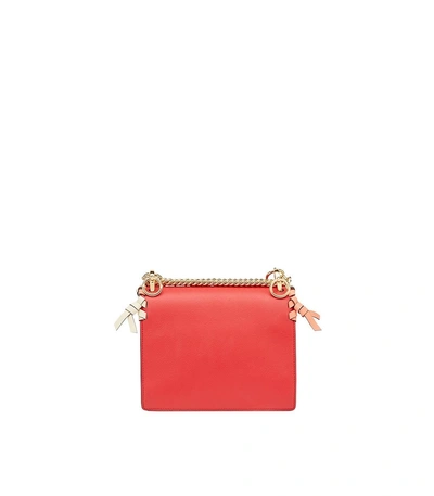 Shop Fendi Mini Whipstitch Kan I Bag In Red