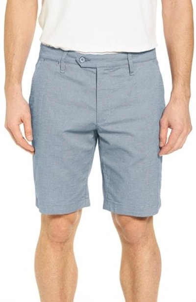 Shop Ted Baker Herbott Trim Fit Stretch Cotton Shorts In Light Blue