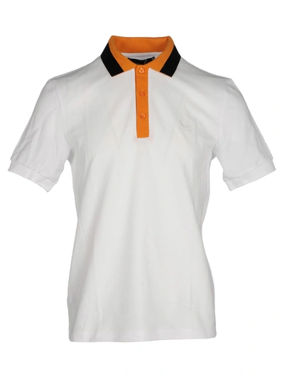 Shop Fred Perry Raf Simons Polo Tape Collo In White