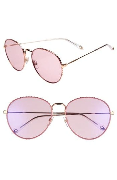 Givenchy 60mm hot sale round sunglasses