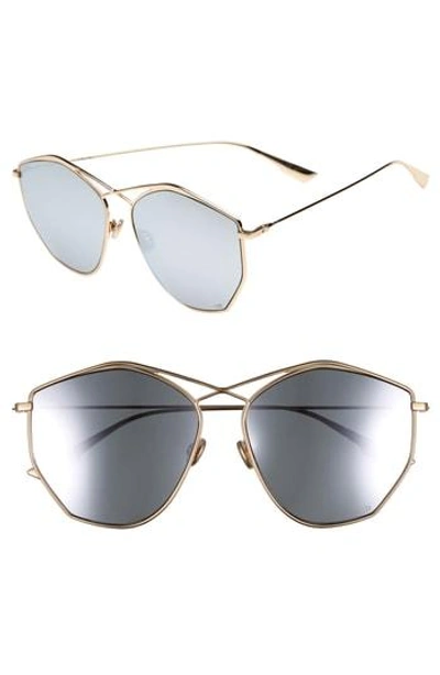 Shop Dior 59mm Metal Sunglasses In Gold