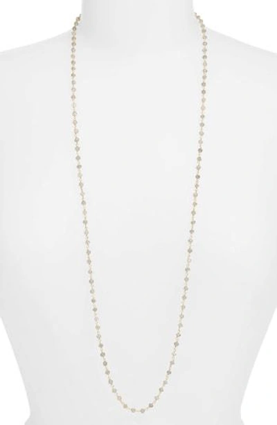 Shop Argento Vivo Beaded Wrap Necklace In Gold/ Labradorite
