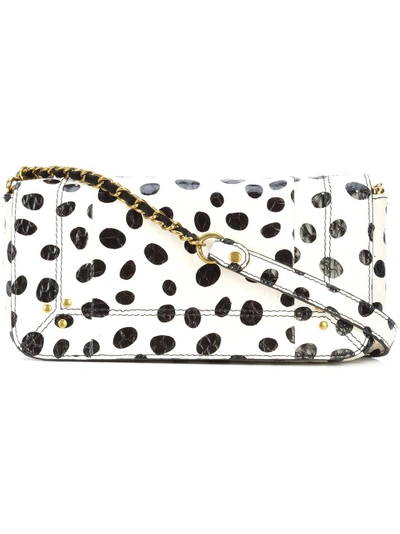 Shop Jérôme Dreyfuss Bobi Dalmation Print Shoulder Bag