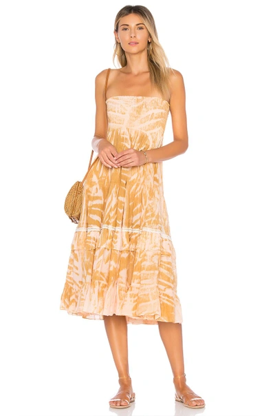 Shop Amanda Bond Sophie Convertible Dress In Gold Leaf