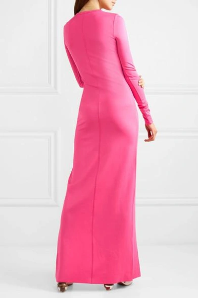 Shop Elizabeth And James Fallon Stretch-jersey Gown In Pink