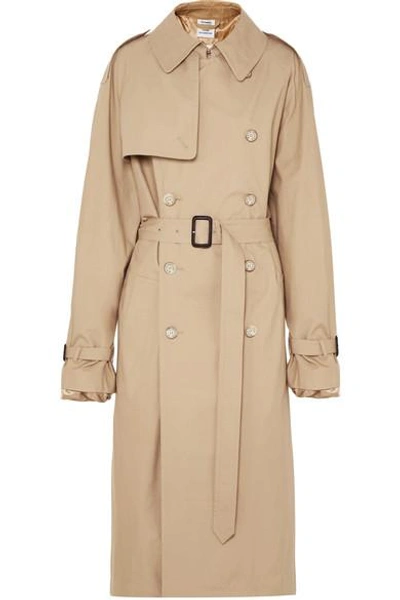 Shop Vetements + Mackintosh Gabardine Trench Coat In Beige