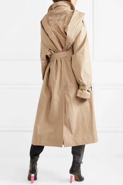 Shop Vetements + Mackintosh Gabardine Trench Coat In Beige
