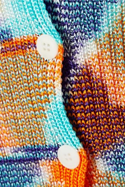 Shop Missoni Ribbed Stretch-knit Cardigan