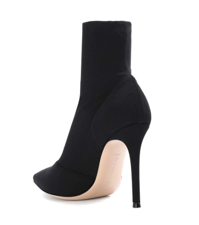Shop Gianvito Rossi Elite Stretch Ankle Boots In Black