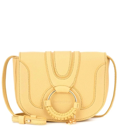 Shop See By Chloé Hana Mini Leather Shoulder Bag In Yellow