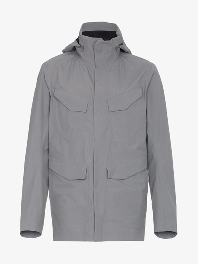 Shop Arc'teryx Veilance Waterproof Field Jacket In Grey