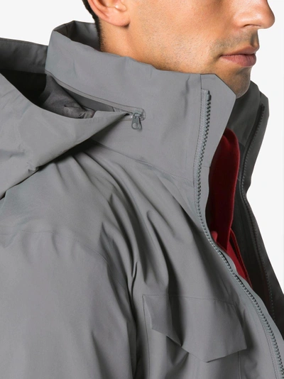 Shop Arc'teryx Veilance Waterproof Field Jacket In Grey