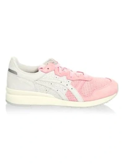 Shop Onitsuka Tiger Tiger Ally Suede Sneakers In Parfait Pink