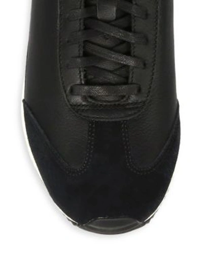 Shop Onitsuka Tiger Tiger Mhs Cl Leather Sneakers In Black