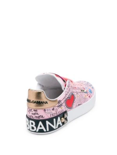 Shop Dolce & Gabbana Graffiti Mural Sneakers In Multi