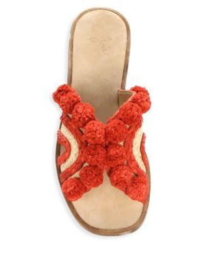 Shop Joie Paden Pom-pom Sandals In Multi