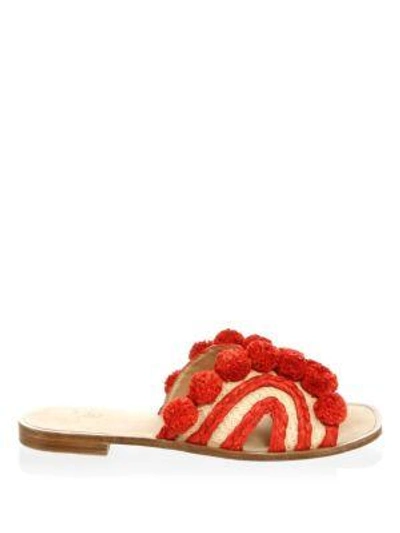 Shop Joie Paden Pom-pom Sandals In Multi