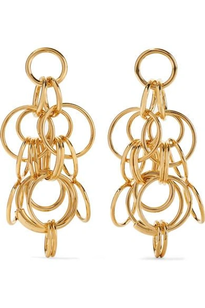 Shop Chloé Reese Gold-tone Earrings
