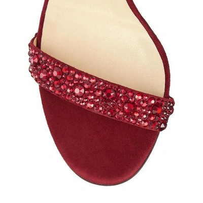 Shop Jimmy Choo Viola 110 In Red/red Mix