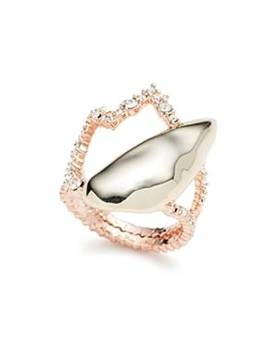 Shop Alexis Bittar Tulip Cocktail Ring In Gold/rose Gold