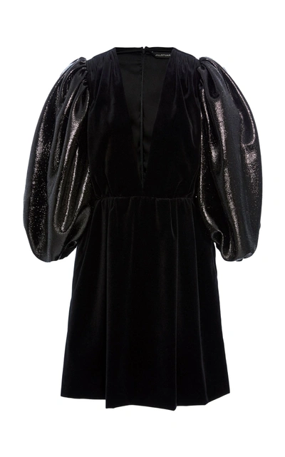 Shop Jill Stuart Amber Velvet Sleeves In Black