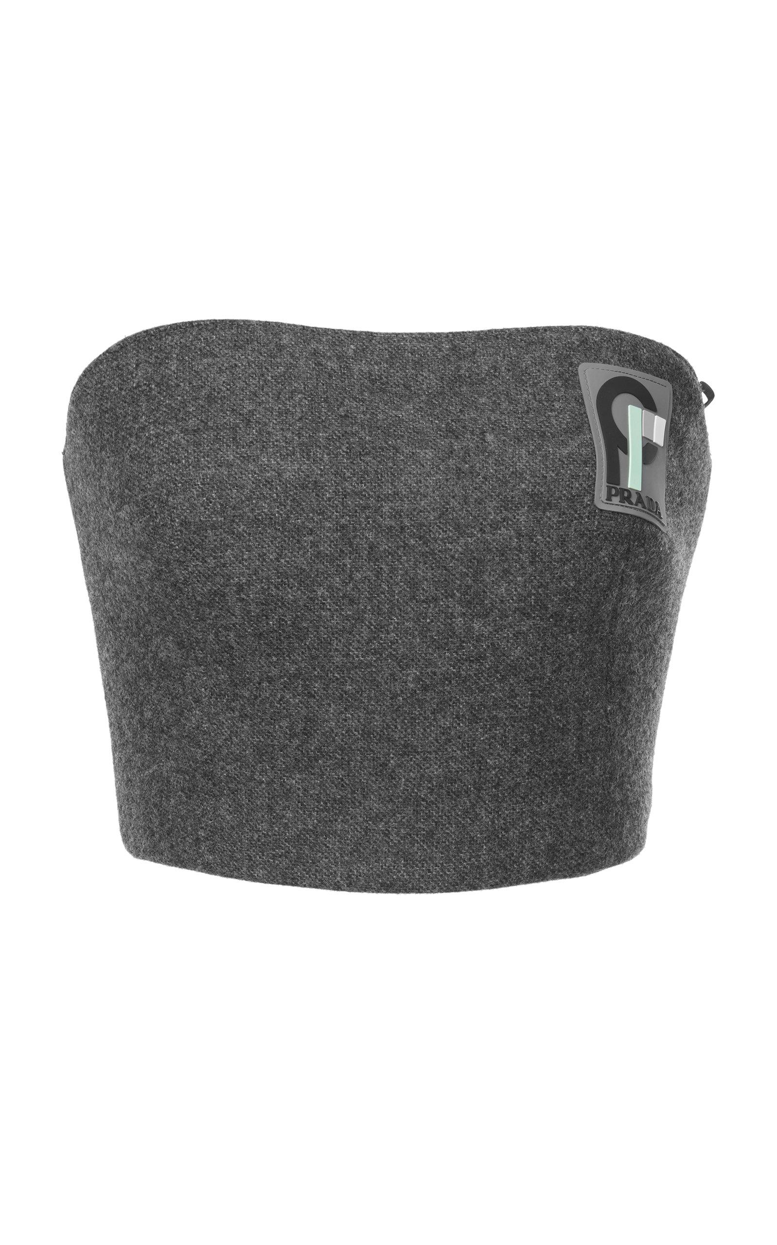 grey bustier top