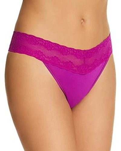 Shop Natori Bliss Perfection Thong In Pop Peony