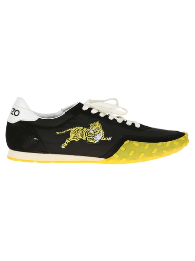 Shop Kenzo Tiger Running Shoes In Black