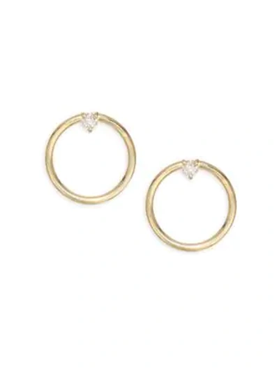 Shop Ila Women's Remi 14k Gold & Diamond Earrings In Yellow Gold
